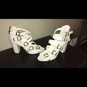 White Aldo Heels